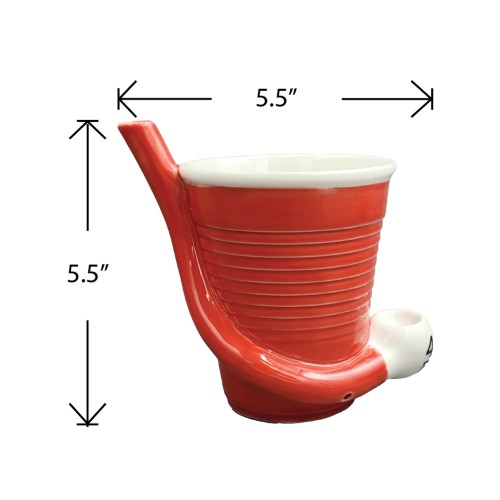 Fashioncraft Red Beer Pong Mug - Fun and Functional