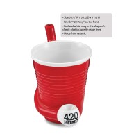 Taza Beer Pong Roja Fashioncraft - Divertida y Funcional