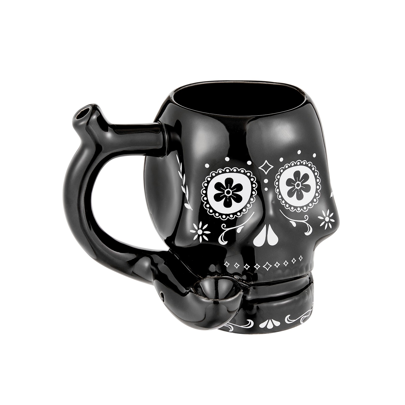 Taza de Novedad Calavera Negra Fashioncraft