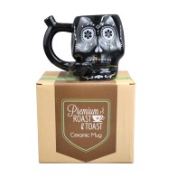 Fashioncraft Black Skull Novelty Mug