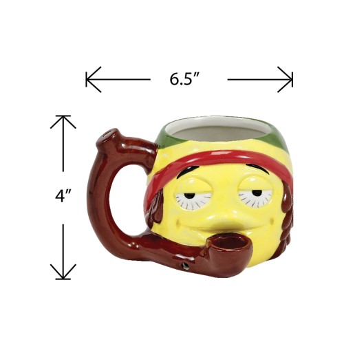 Rasta Stoned Emoji Novelty Mug