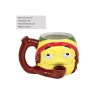 Rasta Stoned Emoji Novelty Mug