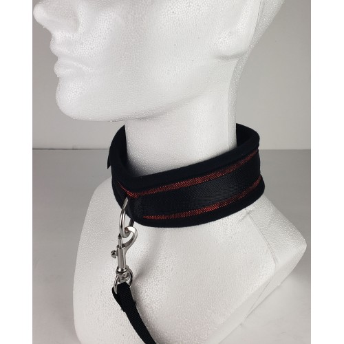 Collar y Correa Neoprene Spartacus - Rojo