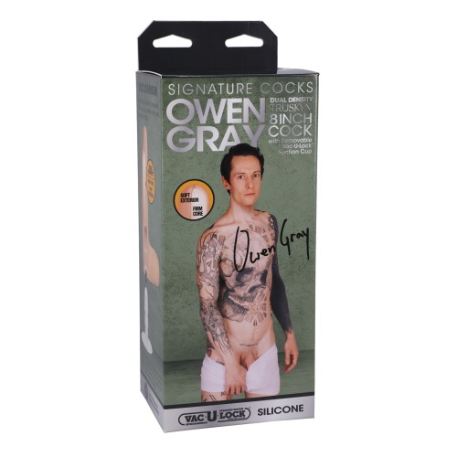 Signature Cocks 8 Inch Silicone Cock - Owen Grey