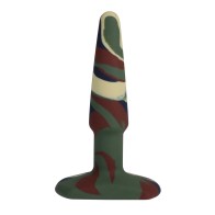 A Play 4 inch Groovy Silicone Anal Plug Camouflage