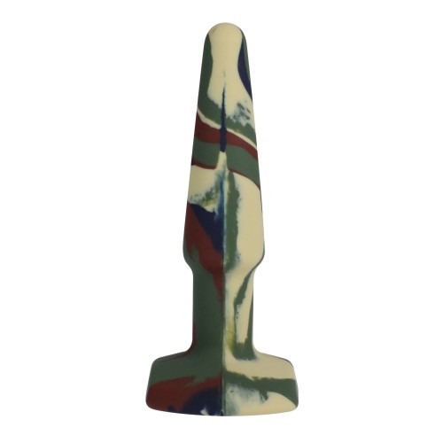 A Play 4 inch Groovy Silicone Anal Plug Camouflage