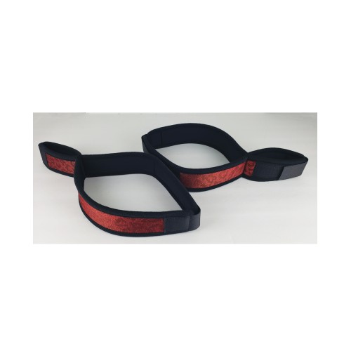 Spartacus Wrist to Thigh Cuffs Neoprene Red