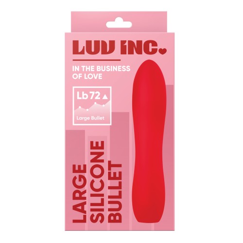 Luv Inc Large Silicone Bullet Red