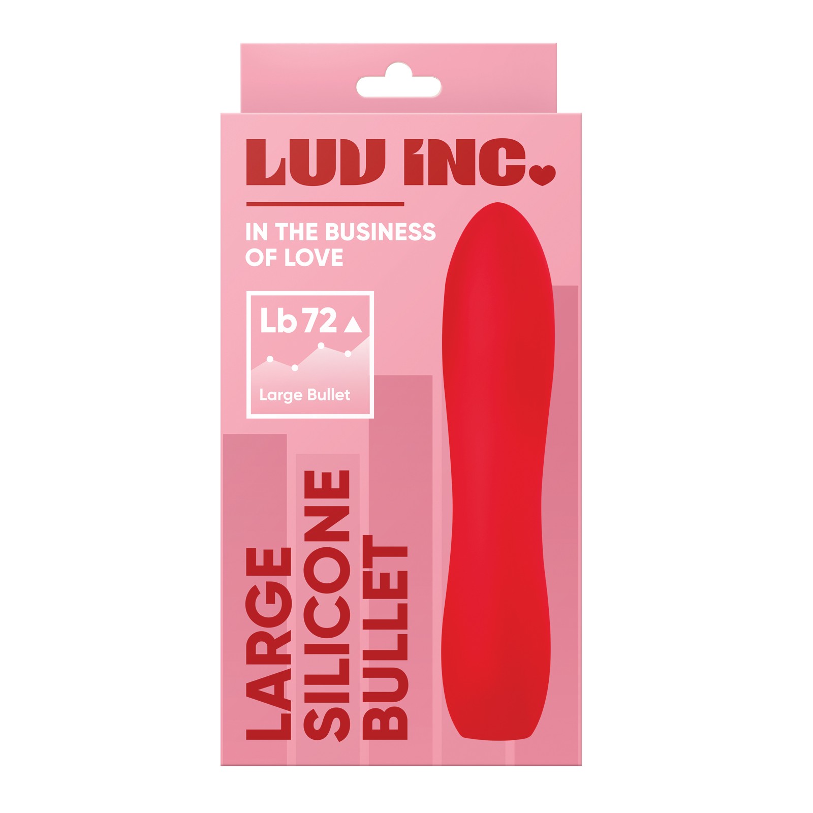 Luv Inc Large Silicone Bullet Red