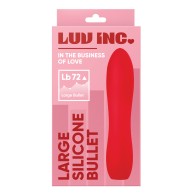 Luv Inc Large Silicone Bullet Red