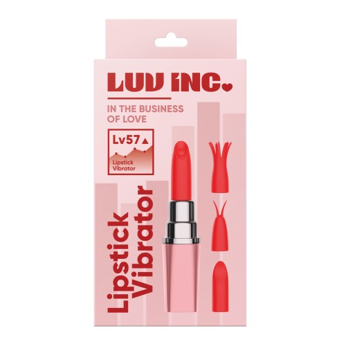 Luv Inc. Lipstick Vibrator with 4 Heads