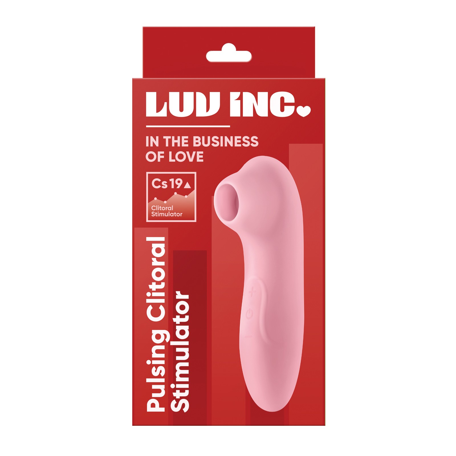 Luv Inc. Pulsing Clitoral Stimulator Light Pink