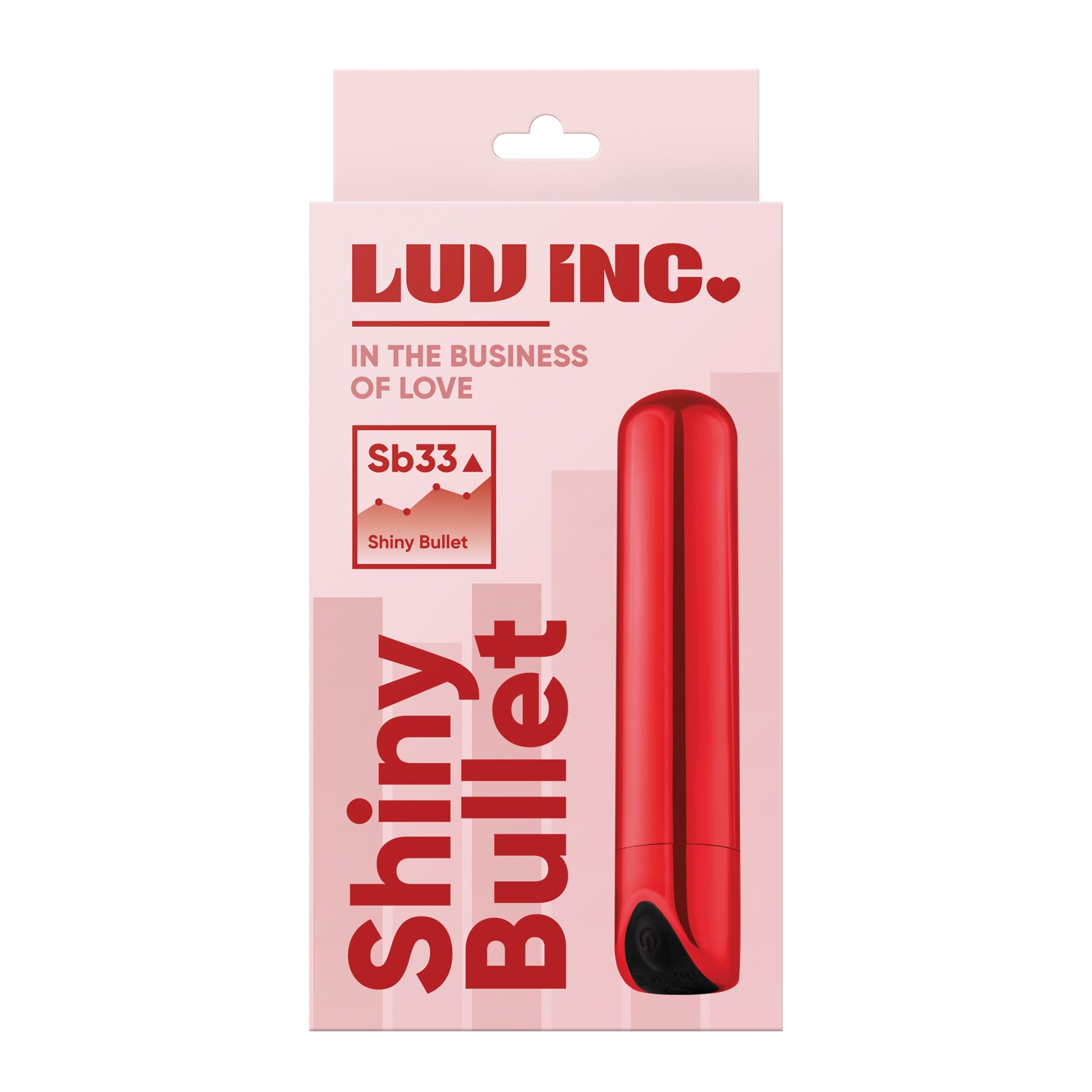 Vibrador Bala Brillante Roja Luv Inc.