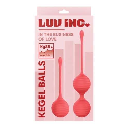 Luv Inc. Juego de Bolas Kegel de Silicona Coral