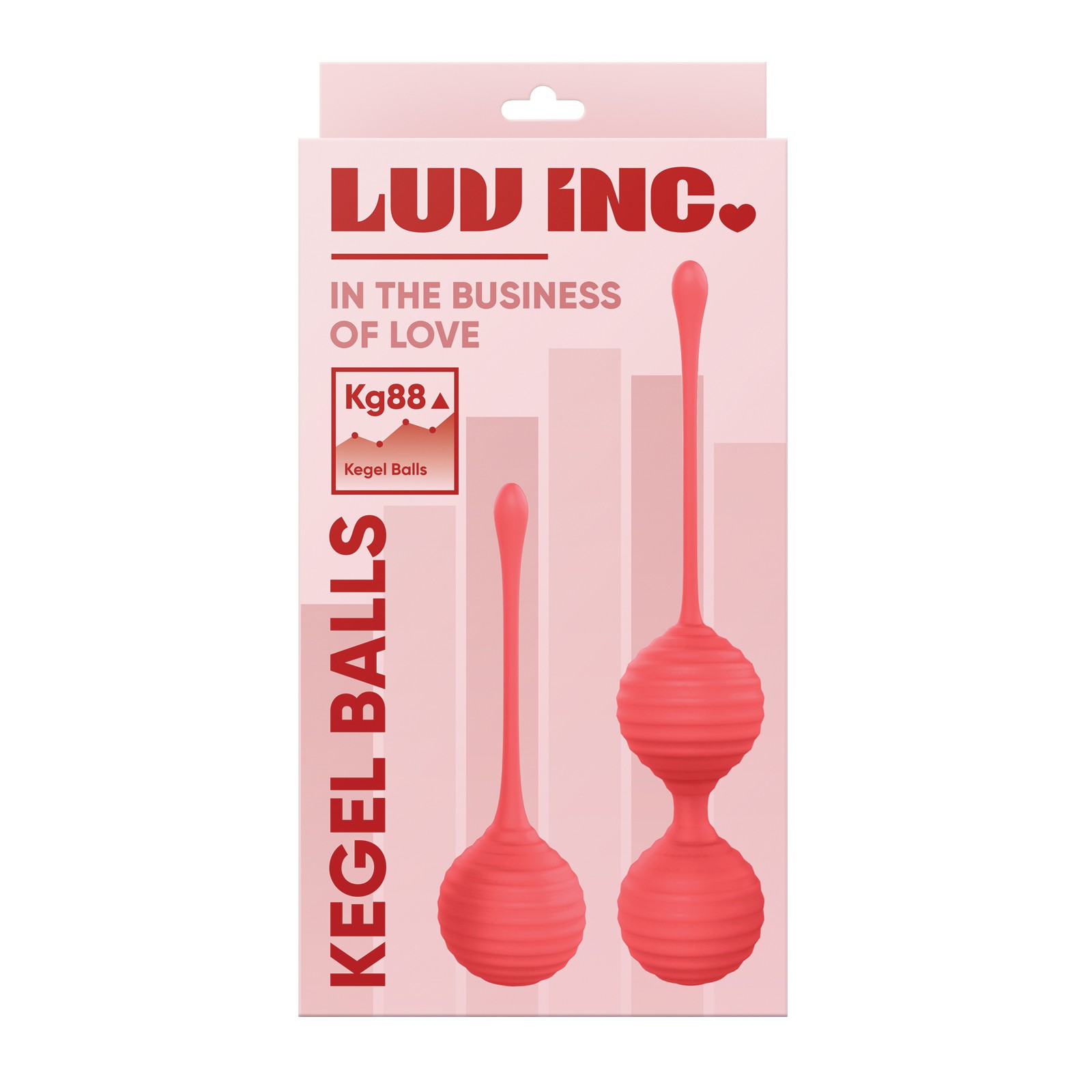 Luv Inc. Juego de Bolas Kegel de Silicona Coral