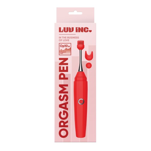 Luv Inc. Orgasm Pen with Attachments Red - Exploring Pleasure