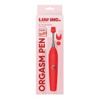 Luv Inc. Orgasm Pen with Attachments Red - Exploring Pleasure