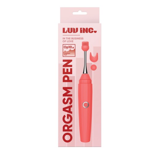 Luv Inc. Orgasm Pen with Three Attachments Coral