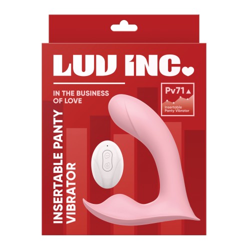 Luv Inc. Pink Remote-Controlled Panty Vibe for Empowering Pleasure