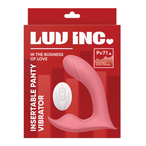 Vibrador de Panty Insertable Luv Inc. para Estimulación del Punto G