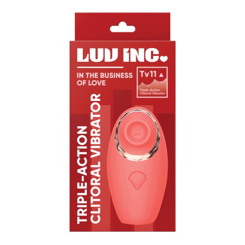 Luv Inc Triple Action Clitoral Vibrator Coral