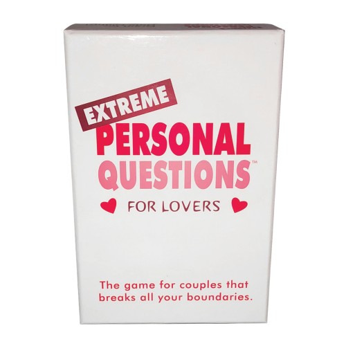 Extreme Personal Questions Couples Card Game