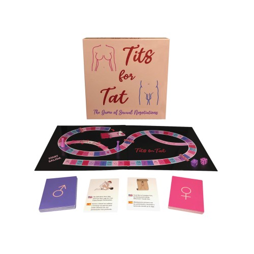 Juego de Mesa Tits For Tat para la Intimidad Juguetona