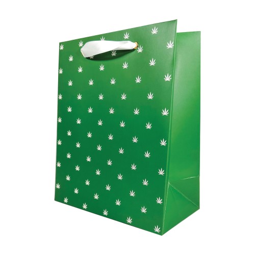 Polka Pot Gift Bag - Green/White - Perfect for Any Occasion