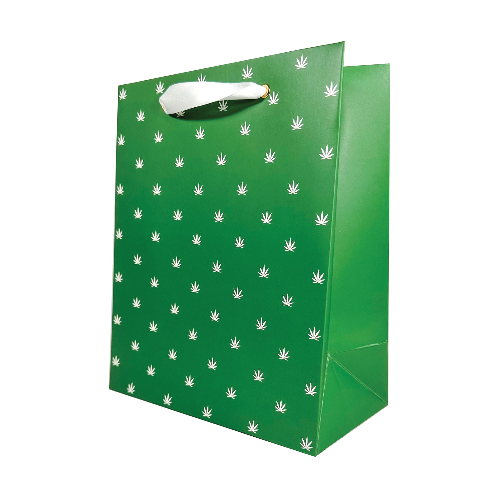 Polka Pot Gift Bag - Green/White - Perfect for Any Occasion