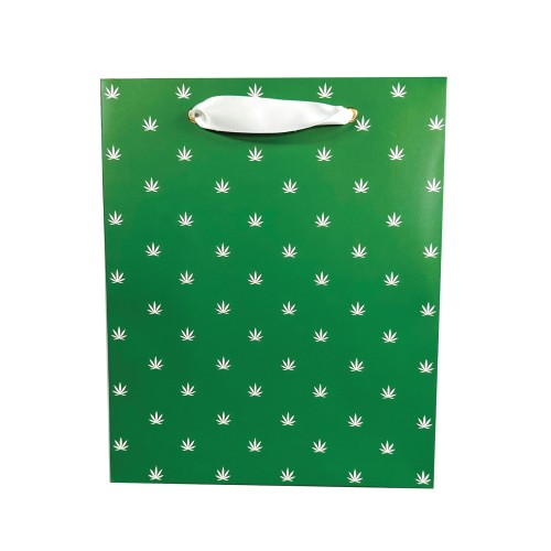 Polka Pot Gift Bag - Green/White - Perfect for Any Occasion