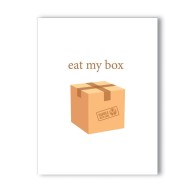 Eat My Box Naughty Greeting Card for Fun Occasions