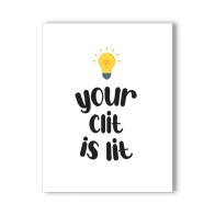 Lit Clit Naughty Greeting Card