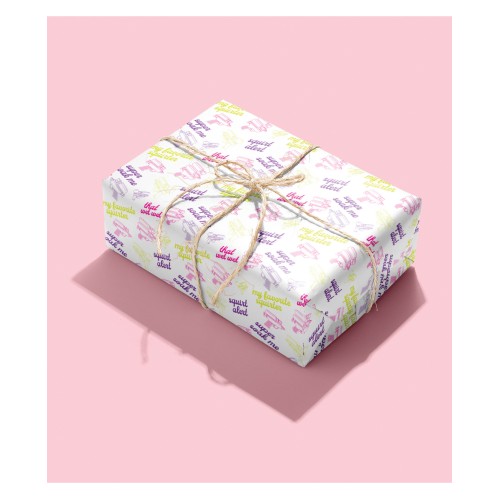 Squirt Alert Naughty Gift Wrapping Paper