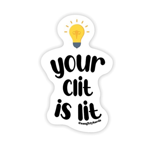 Lit Clit Naughty Stickers - 3 Pack