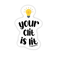 Lit Clit Naughty Stickers - 3 Pack