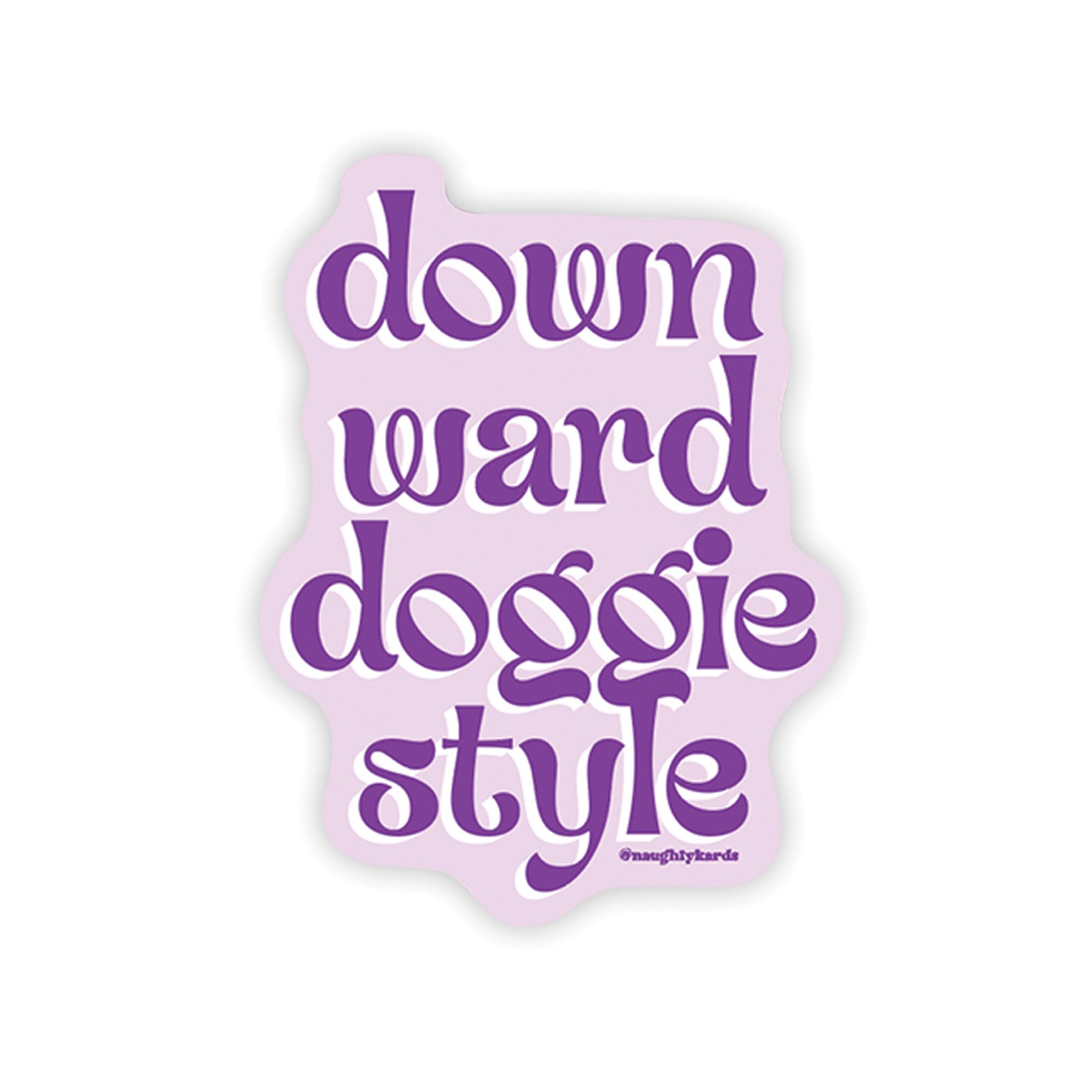 Downward Doggie Naughty Stickers - Fun Decorative Pack