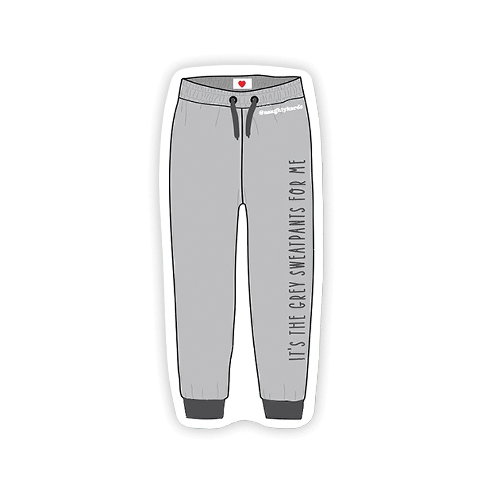 Naughty Grey Sweatpants Stickers Pack