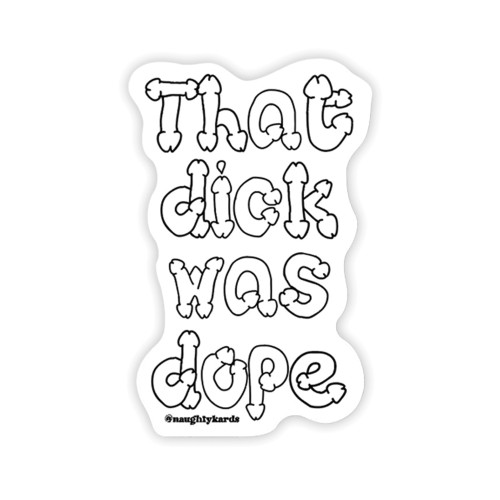 Dope Dick Naughty Sticker Pack for Fun Expressions