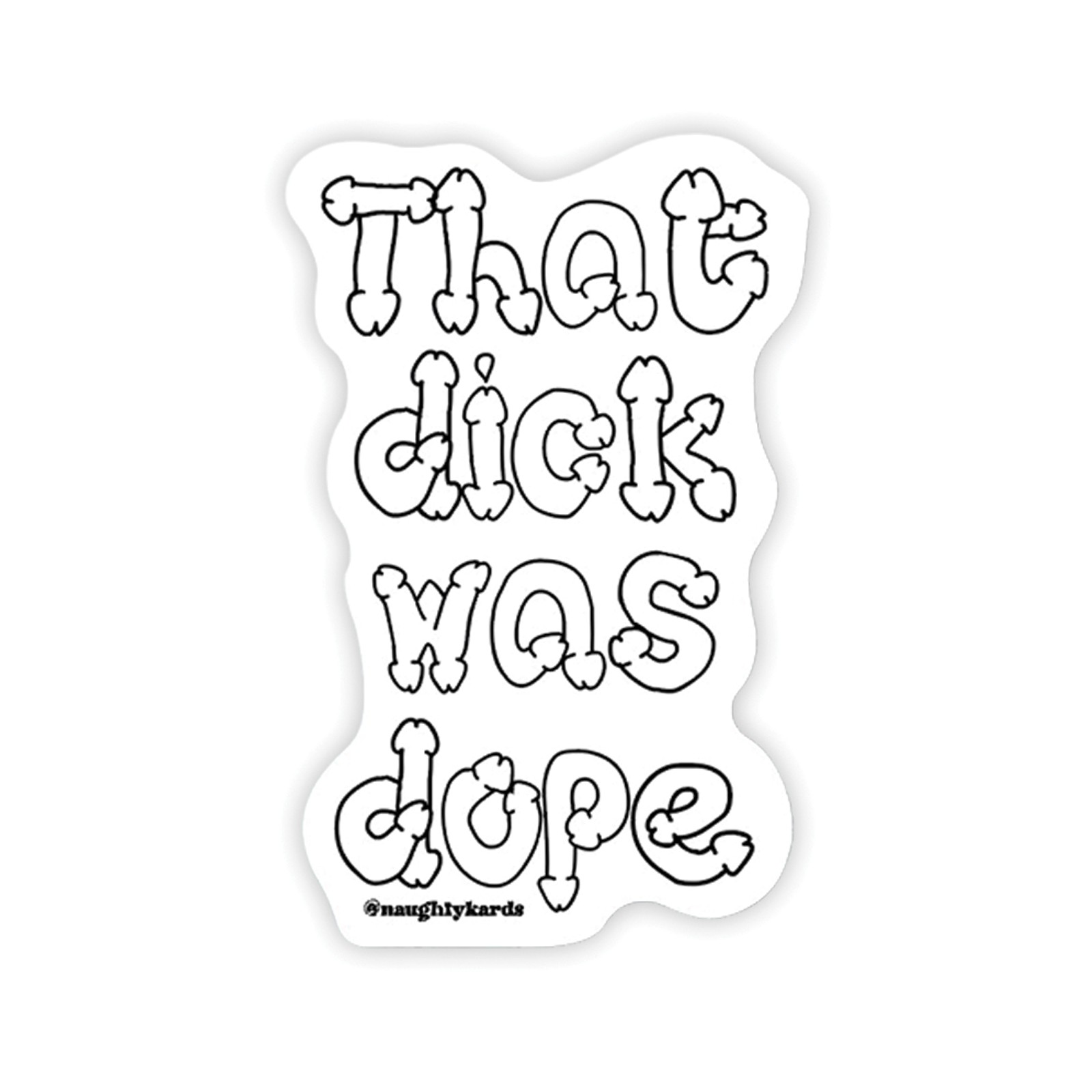 Dope Dick Naughty Sticker Pack for Fun Expressions