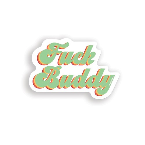 Fuck Buddy Naughty Sticker - Pack of 3