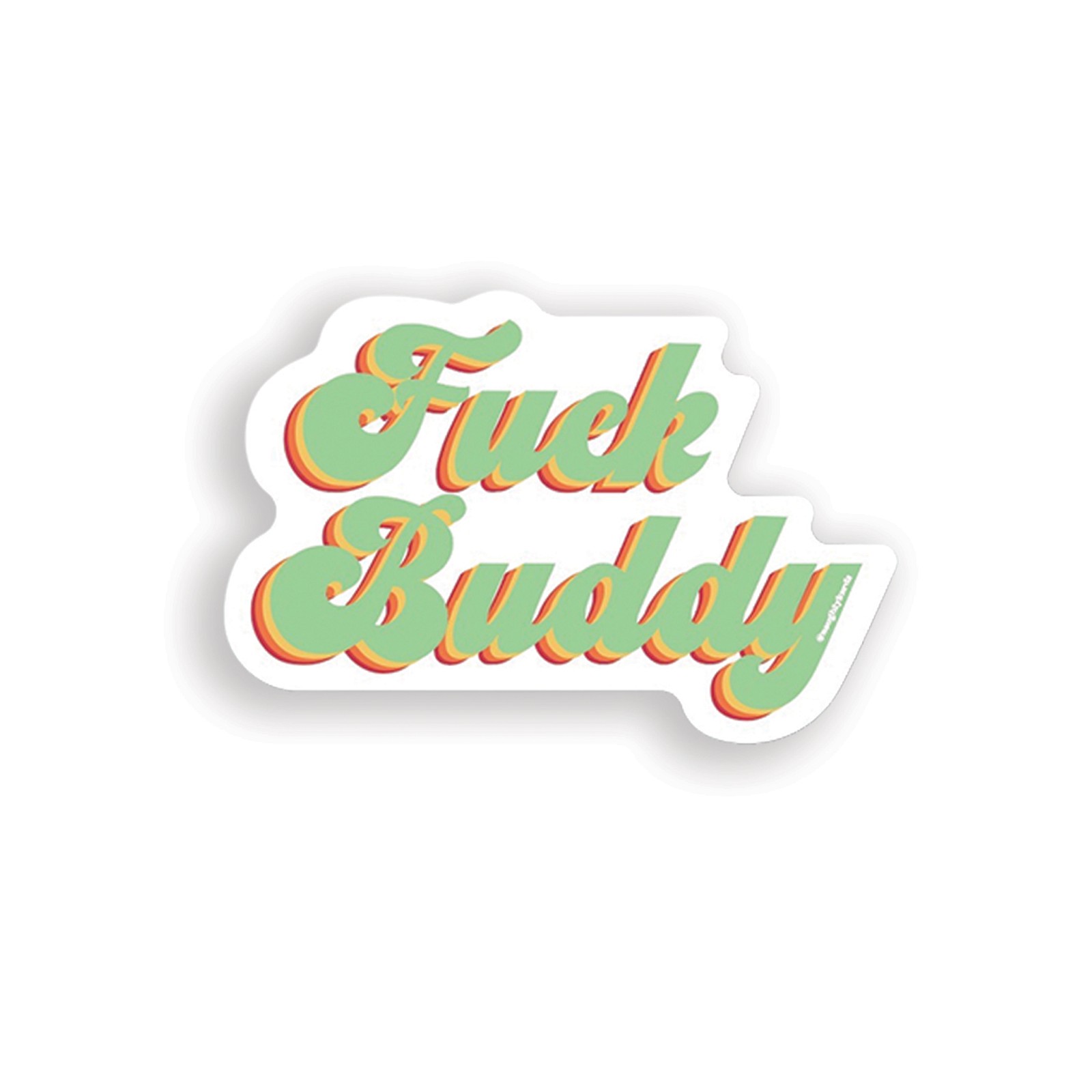 Fuck Buddy Naughty Sticker - Pack of 3