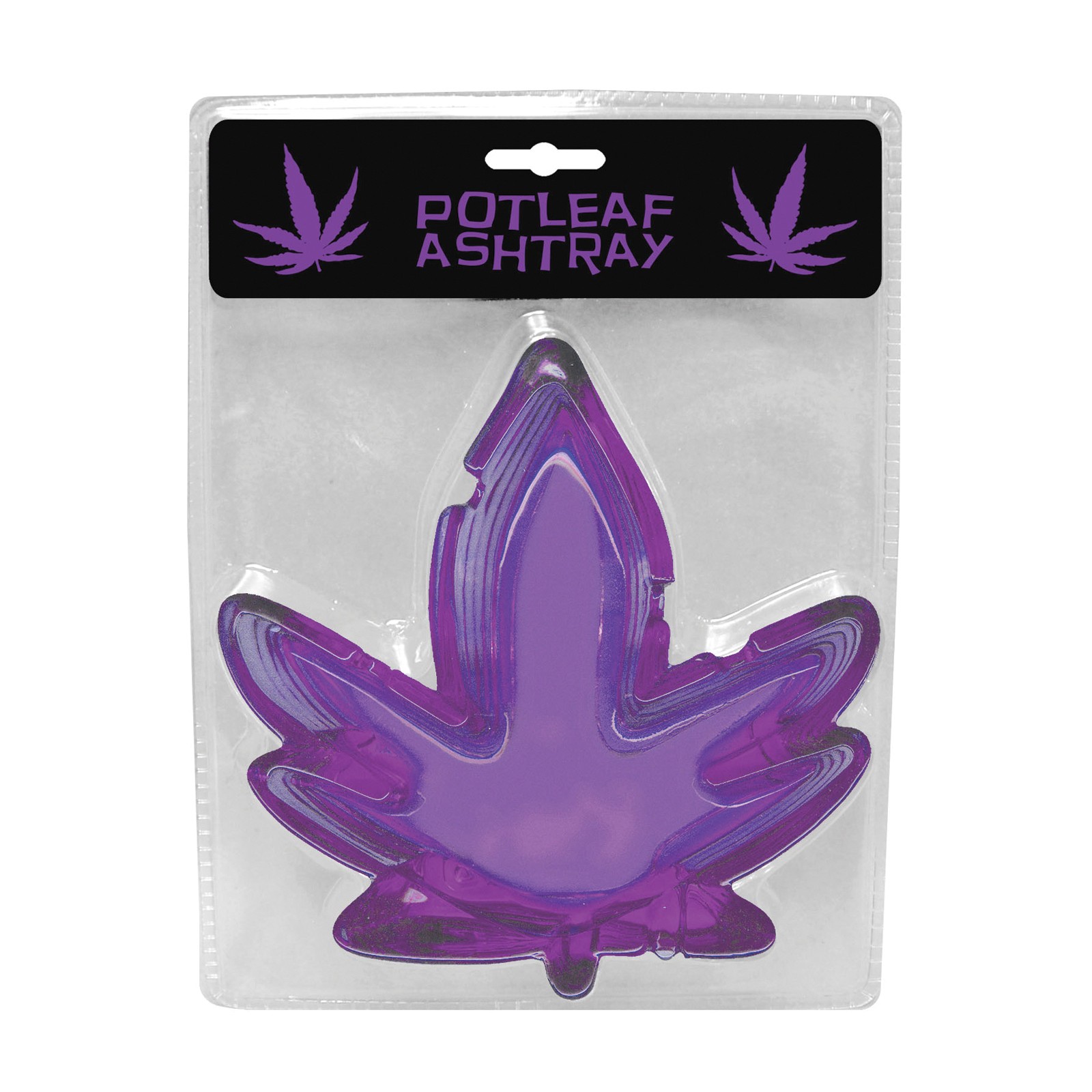 Stylish Purple Potleaf Ashtray for Marijuana Lovers