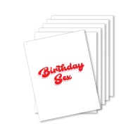 Birthday Sex Naughty Greeting Card Pack of 6