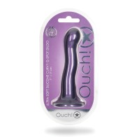 Shots Ouch 7 Curvy G-Spot Dildo - Metallic Purple