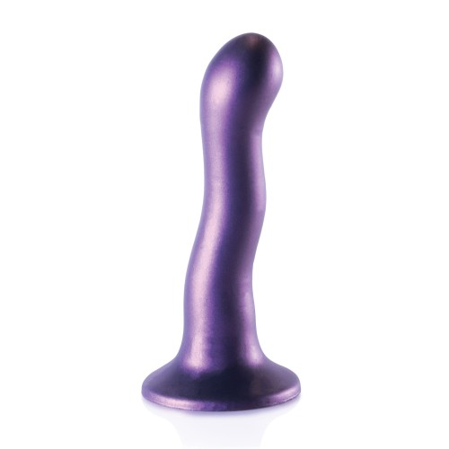 Dildo Curvo de 7 para Punto G - Púrpura Metálico