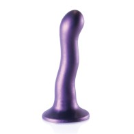 Dildo Curvo de 7 para Punto G - Púrpura Metálico