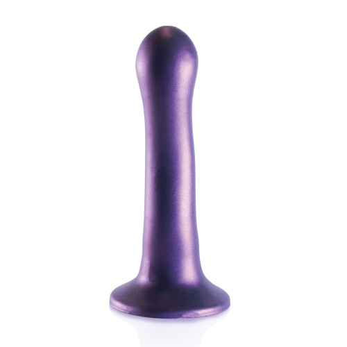 Dildo Curvo de 7 para Punto G - Púrpura Metálico