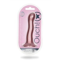 Dildo Curvo G-Spot 7'' Shots Ouch - Oro Rosa