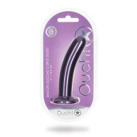 Shots Ouch 6" Dildo Suave para G-Spot - Púrpura Metálico