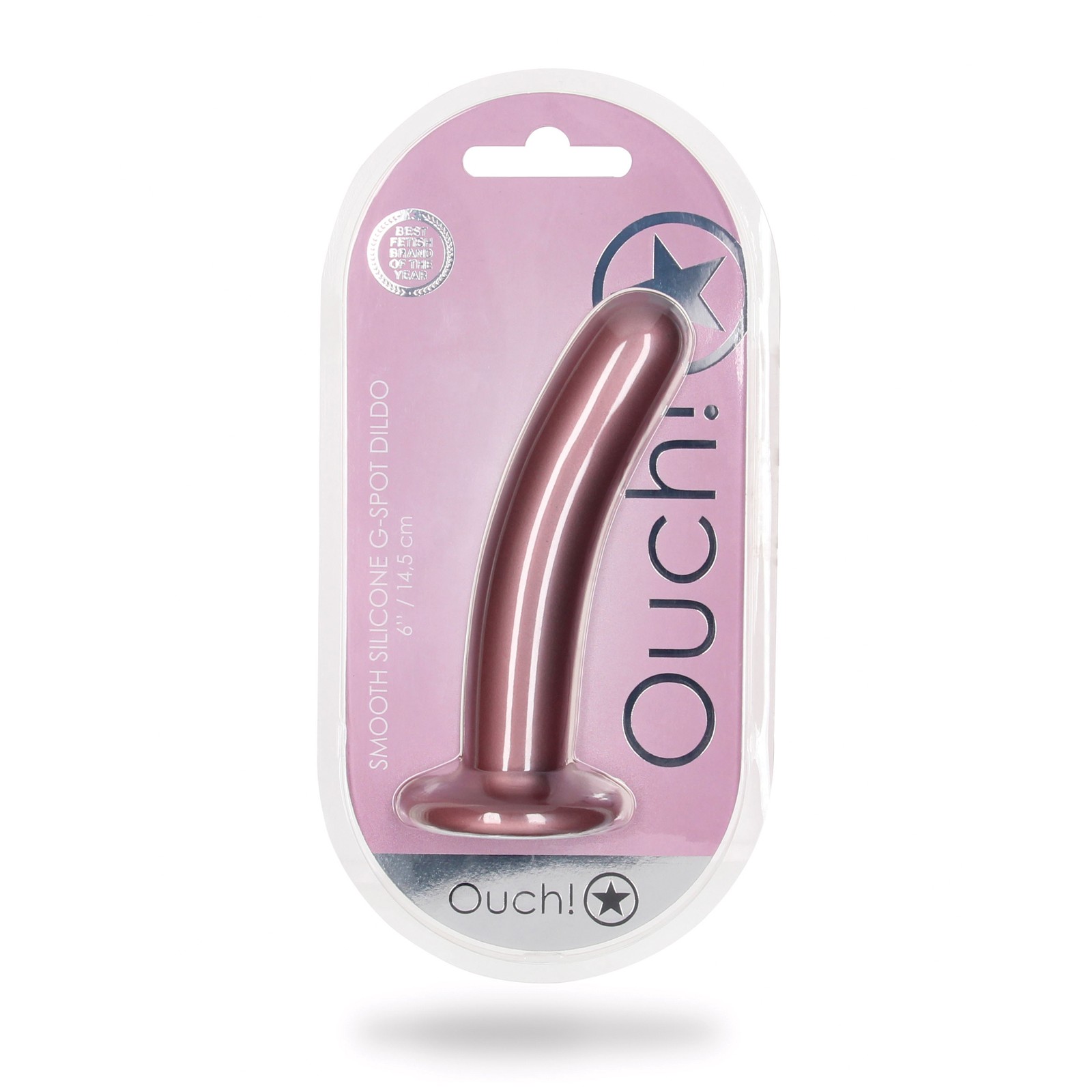 Dildo para Punto G Shots Ouch en Oro Rosa